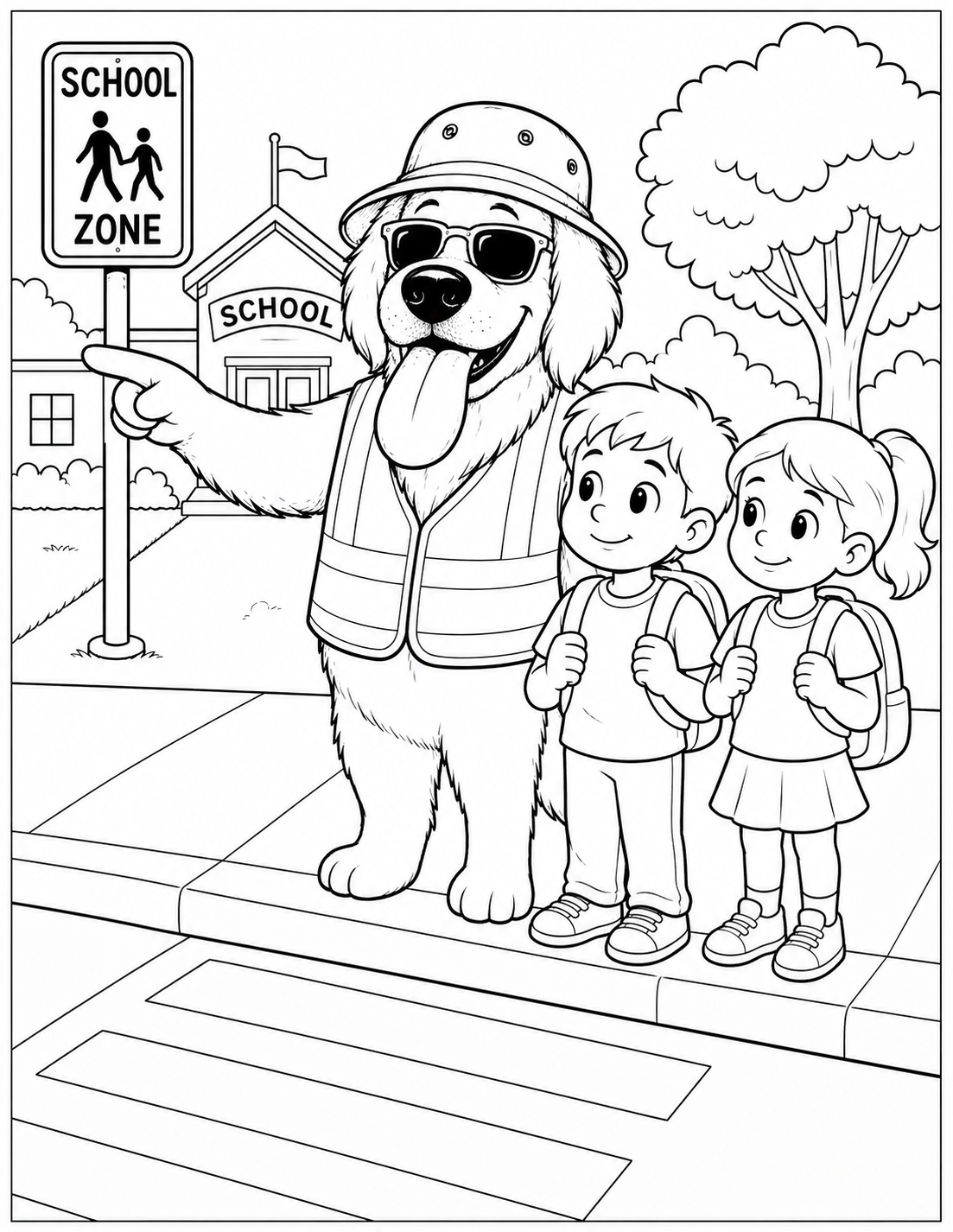 Toby colouring page 8